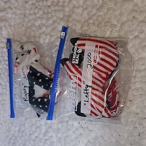 🇺🇸Vintage-Yr. 2000 Ty Beanie Babies "Righty & Lefty"🇺🇸 Elections - Picture 13 of 13